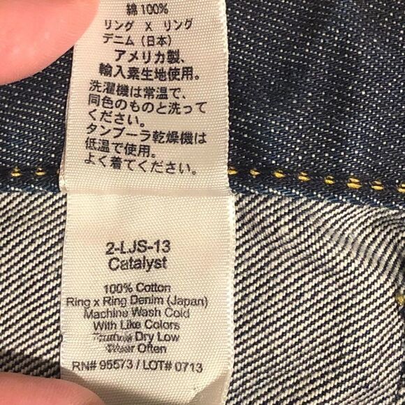 Paper Denim & Cloth Dark Wash Distressed Jean Skirt women's size 29 - Picture 9 of 10